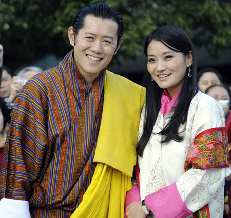 vua và hoàng hậu của Bhutan